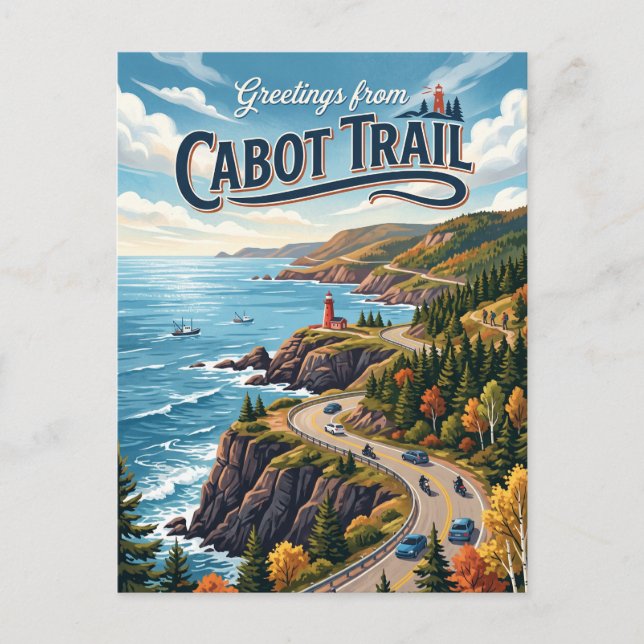 Cabot Trail Kanada Vykort (Framsida)
