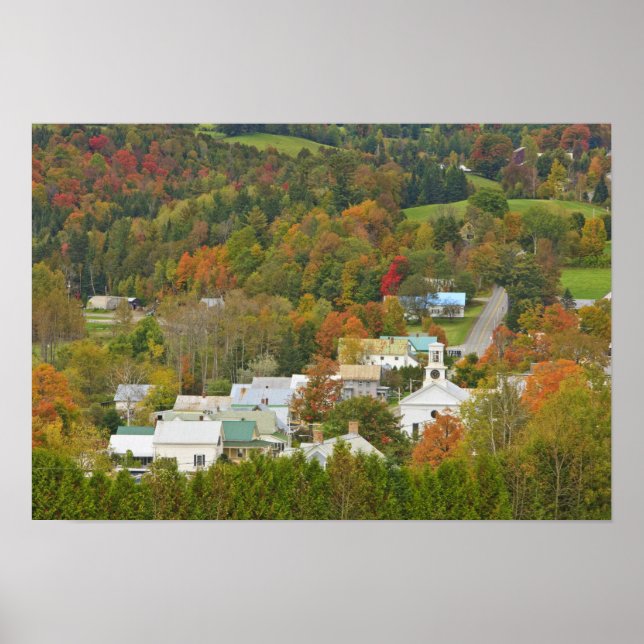 Cabot, Vermont i fall. Nordöstra Kungariket. Poster (Framsidan)