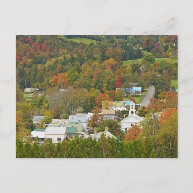 Cabot, Vermont i fall. Nordöstra Kungariket. Vykort (Framsida)