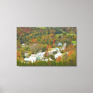 Cabot, Vermont på hösten. Nordöstra kungariket. Canvastryck