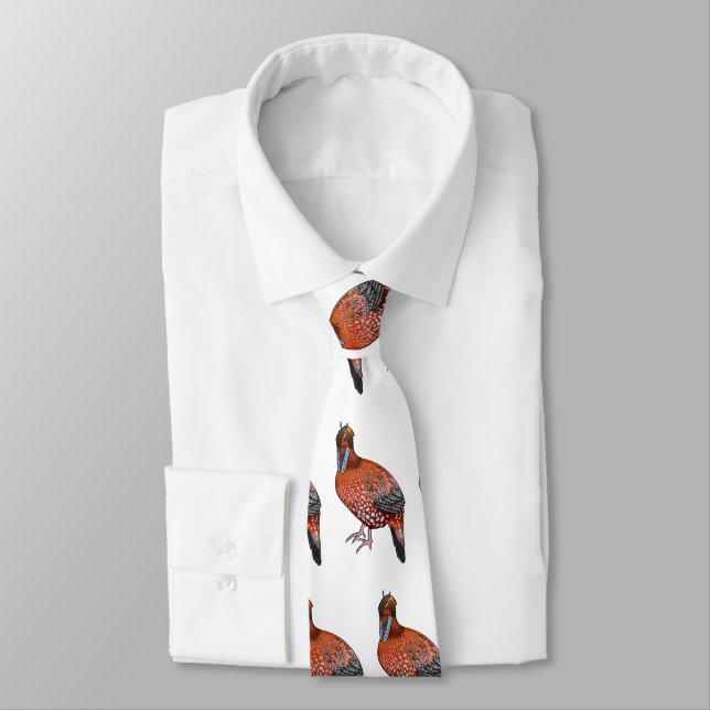 Cabots tragopan bird tecknad illustration slips (Bunden)