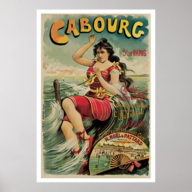 Cabourg Paris Frankrike Poster (Framsidan)