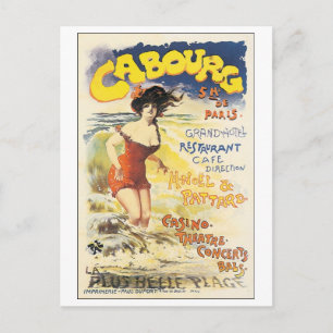 Cabourg Restaurant Cafe Paris Vykort
