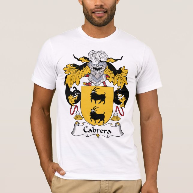 Cabrera familjvapensköld t-shirt (Framsida)