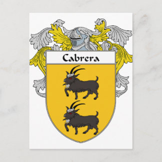 Cabrera-Jacka av Arm-/familjestöd (Mantleed) Vykort