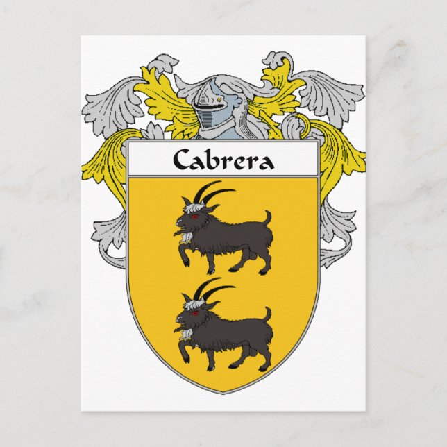 Cabrera-Jacka av Arm-/familjestöd (Mantleed) Vykort (Framsida)