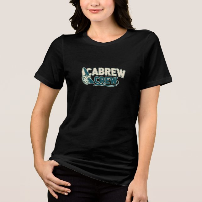 Cabrew Crew Dricker Öl T-Shirt Design   (Framsida)