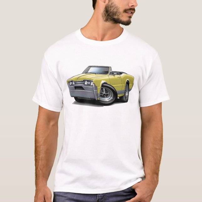 Cabriolet 1967 för Olds Cutlasssolbränna Tee (Framsida)