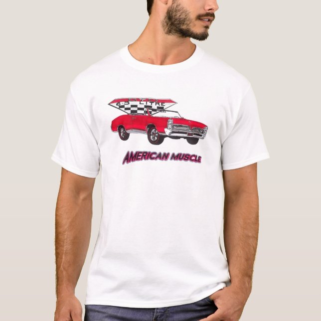 Cabriolet för 1967 GTO T Shirt (Framsida)