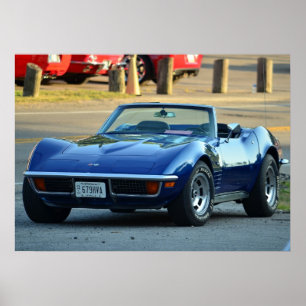 Cabriolet för C3 Corvette Poster