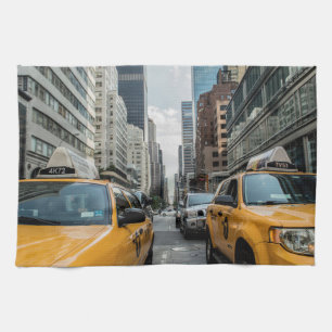 Cabs för New York gulttaxi Kökshandduk