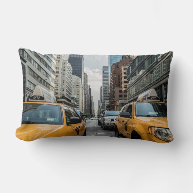 Cabs för New York gulttaxi Lumbarkudde (Framsida)