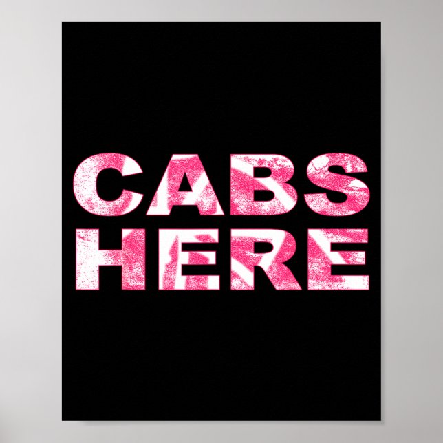 Cabs Here Gym Tan Laundry New Jersey Gtl Garden  Poster (Framsidan)