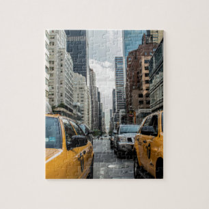 Cabs i New York Taxi i staden Pussel