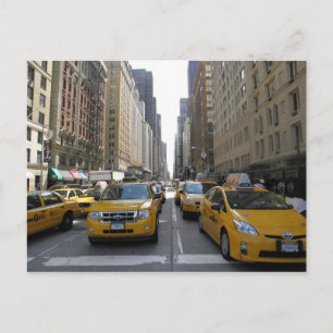 Cabs in New York City Vykort