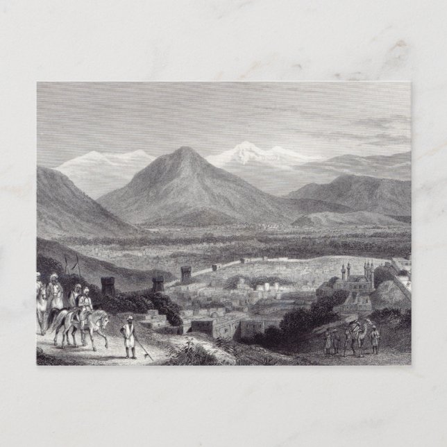 Cabul från Bala Hissar Vykort (Framsida)