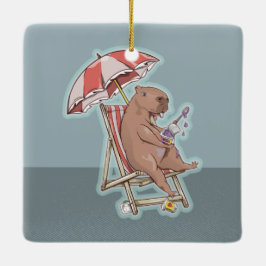 CABYBARA HELGDAG JULGRANSPRYDNAD KERAMIK