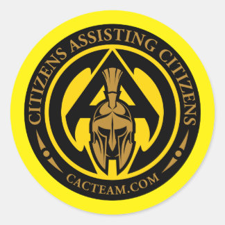 CAC Stickers Runt Klistermärke