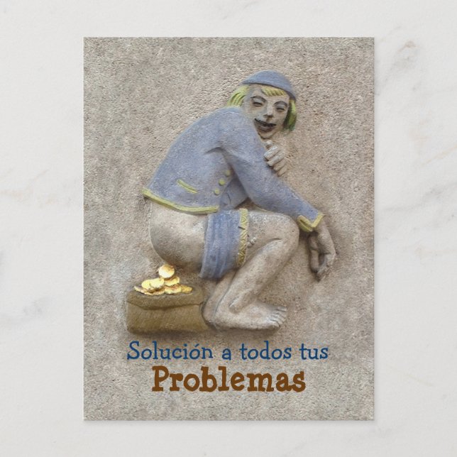 Caca de Oro ~ Tarjeta Postal / Invación Inbjudan Vykort (Framsida)