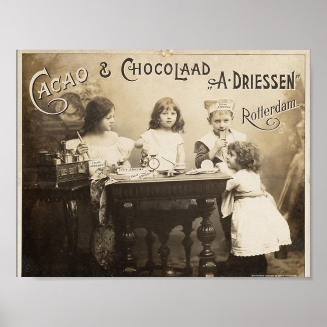 Cacao & Chocolaad Vintage affisch (Framsidan)