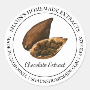 Cacao Chocolate Extract Modern etikett