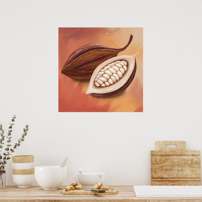 Cacao Pod Poster (Kök)