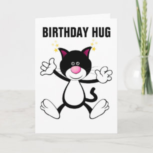 CACAT HUG GRATTIS PÅ FÖDELSEDAGEN GREETING CARDS KORT