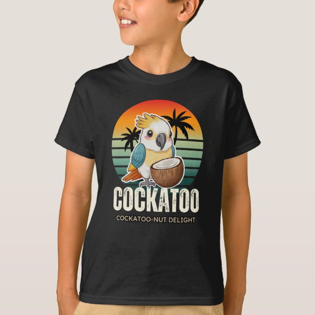 Cacatoo-nöt delight t shirt (Framsida)