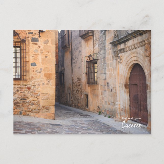 Caceres Alleyway, Spanien Vykort (Framsida)