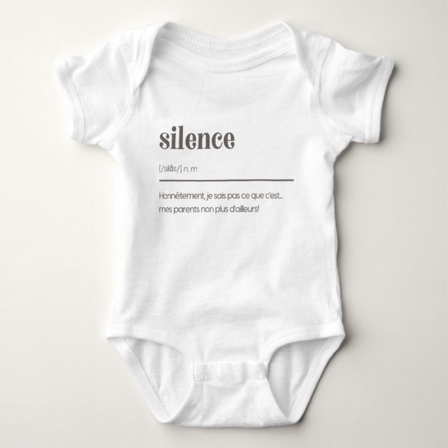 Cache-couche silence t shirt (Framsida)