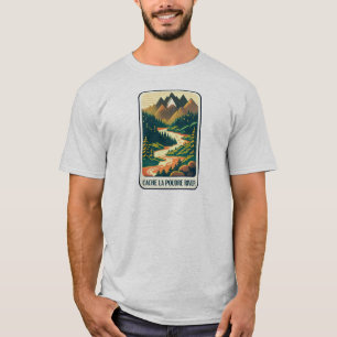 Cache la Poudre River Colorado Färg T Shirt