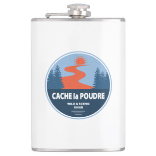 Cache la Poudre-Vilden och floden Scenia Fickplunta