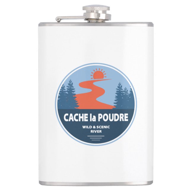 Cache la Poudre-Vilden och floden Scenia Fickplunta (Framsidan)
