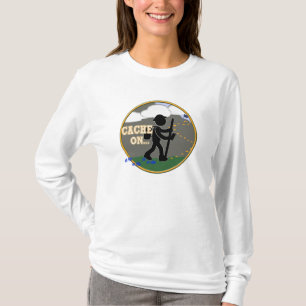 CACHE PÅ! GEOCACHING-MOTTO TEE SHIRT