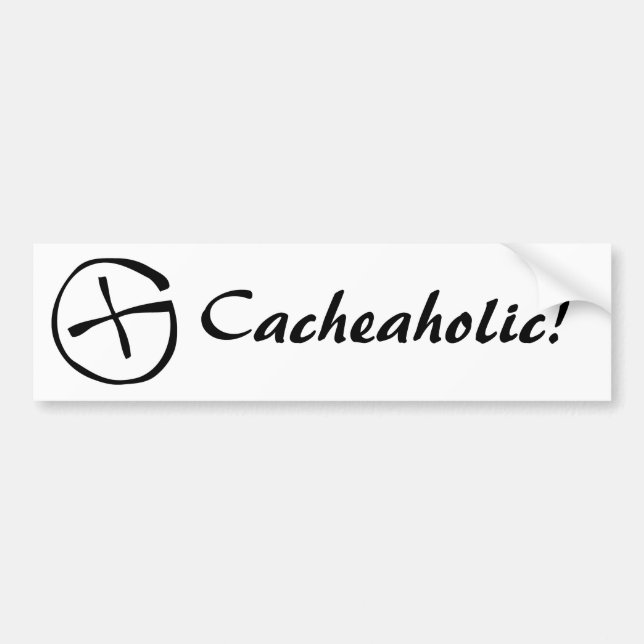 Cacheaholic! Bildekal (Framsidan)