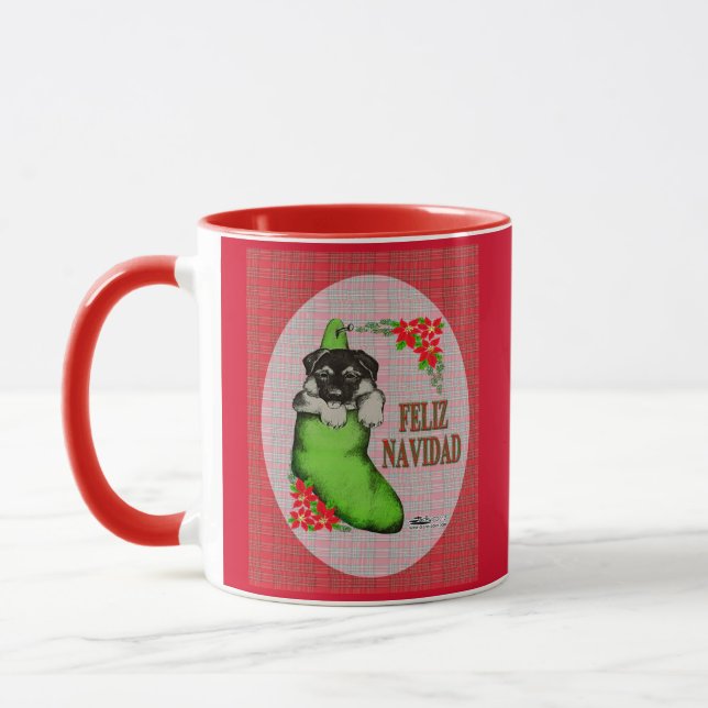 Cachorrito Feliz Navidad Mugg (Vänster)