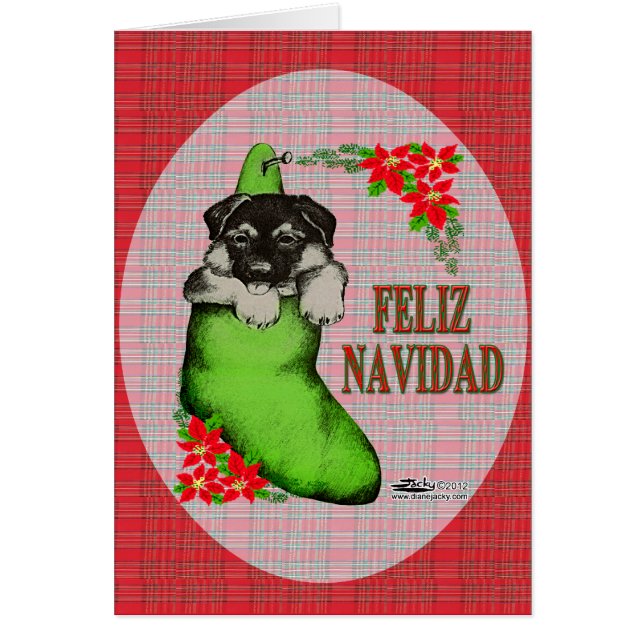 Cachorrito Feliz Navidad OBS Kort (Framsidan)