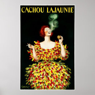 CACHOU LAJAUNIE Cigar Fransk Licorice Mint Candies Poster