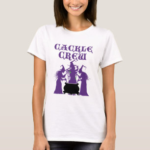 Cackle Crew Medieval Halloween Witch Witches T Shirt