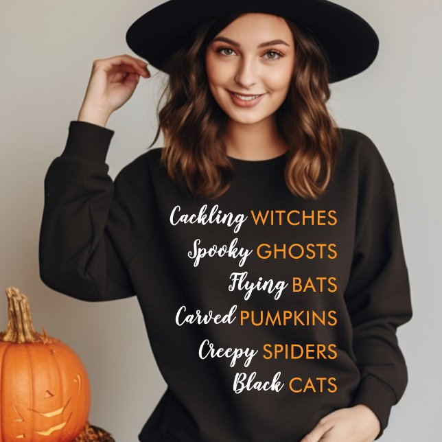 Cackling Witches Spooky Vibes Halloween Cute Fall T Shirt (Skapare uppladdad)