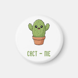 Cact-Us Roligt Kaktuspar Puns-årspresent Magnet