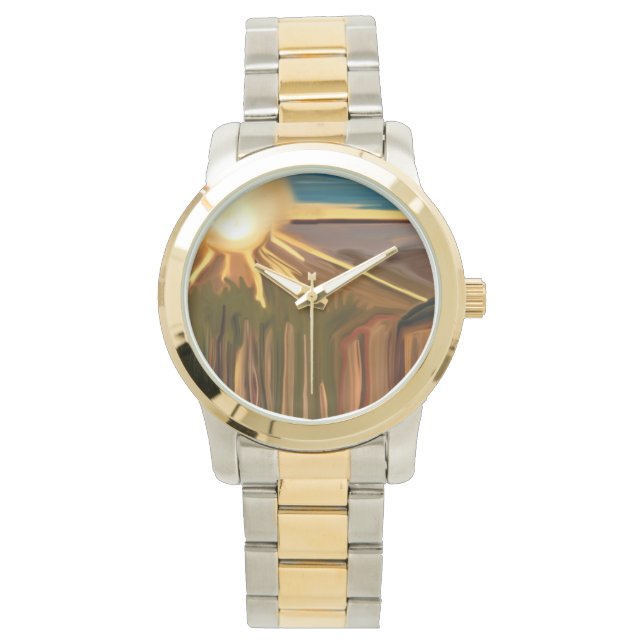 Cacti Abstrakt Art. Armbandsur (Framsida)