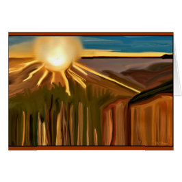 Cacti Abstrakt Art Hälsningskort