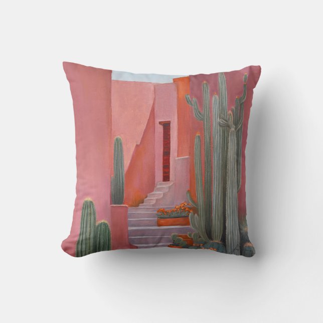Cacti Ally Throw Pillow Kudde (Framsida)