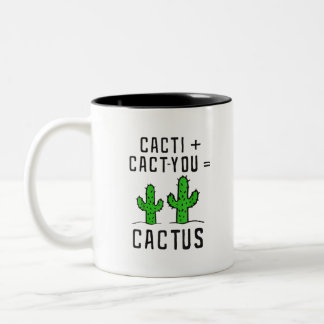 Cacti Cact - du cactus lustiga cactus lov Två-Tonad Mugg