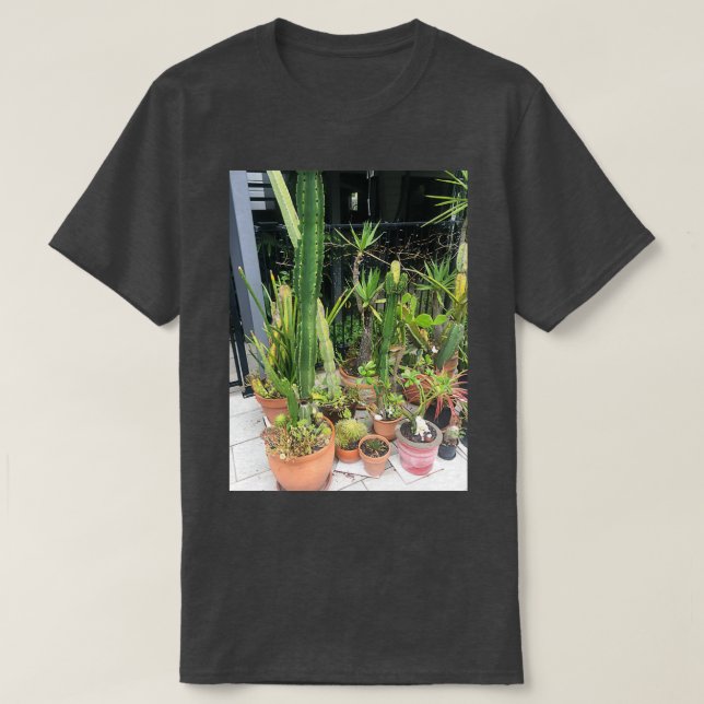 Cacti colony Long T Shirt (Design framsida)
