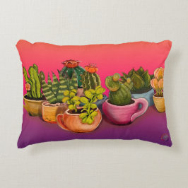 Cacti i Kaffe koppar accent Pillow Prydnadskudde