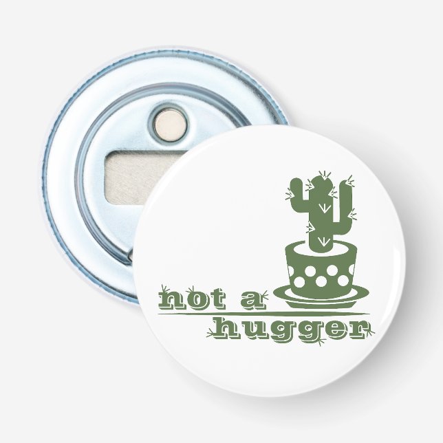 Cacti Inte en kramare kaktus roliga att säga Flasköppnare (Framsidan)