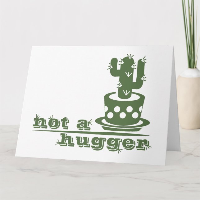 Cacti Inte en kramare kaktus roliga att säga Kort (Framsida)