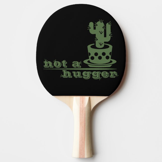 Cacti Inte en kramare kaktus roliga att säga Pingisracket (Framsidan)
